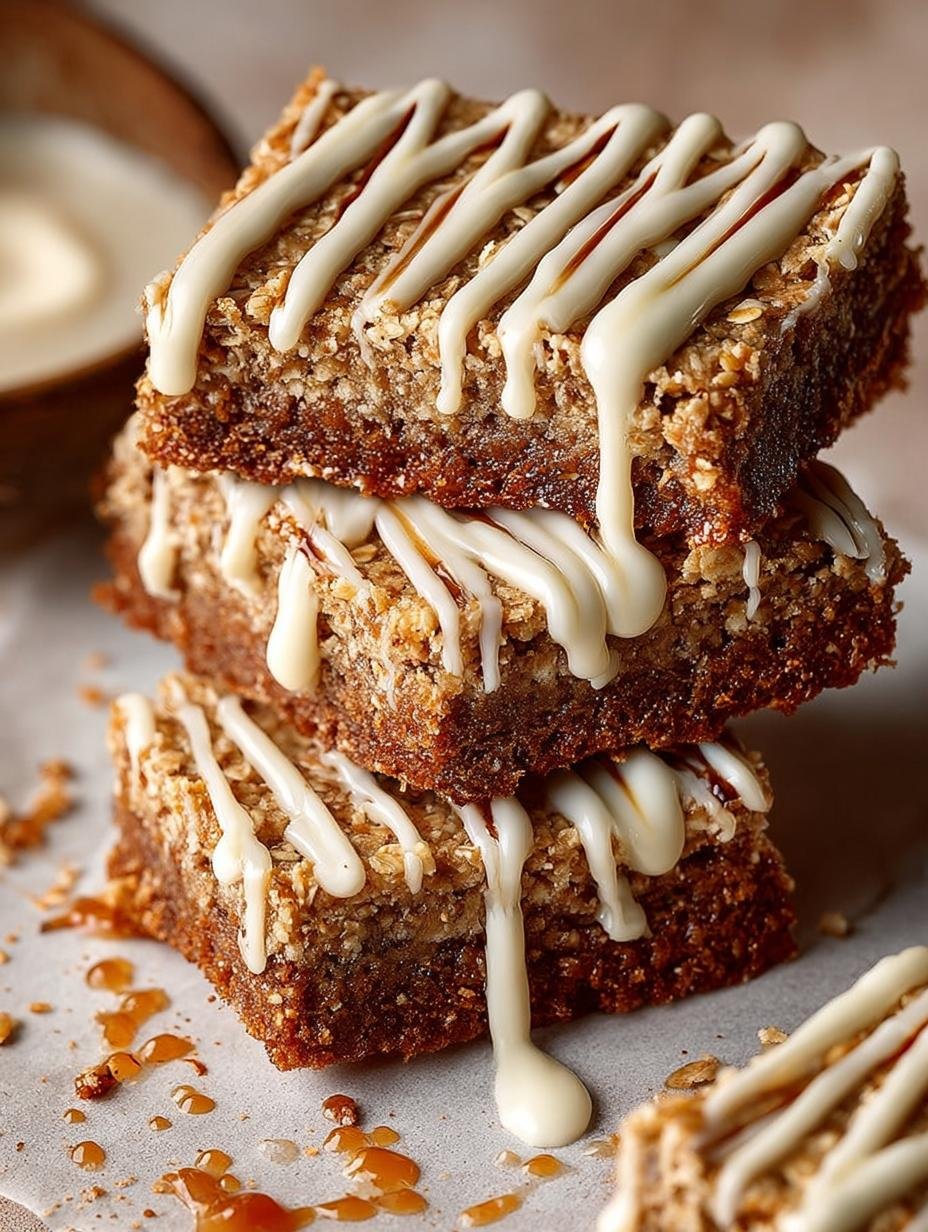 Gingerbread Oatmeal Bars Recipe