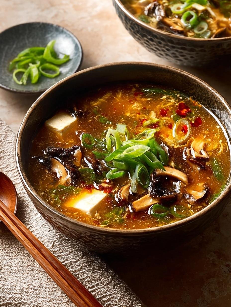 Delicious Hot and Sour Chicken Mushroom Soup Recipe - Hot and Sour Chicken Mushroom Soup Recipe - additional detail