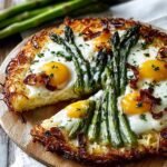 Irresistible Hash Brown Breakfast Pizza with Asparagus Delight