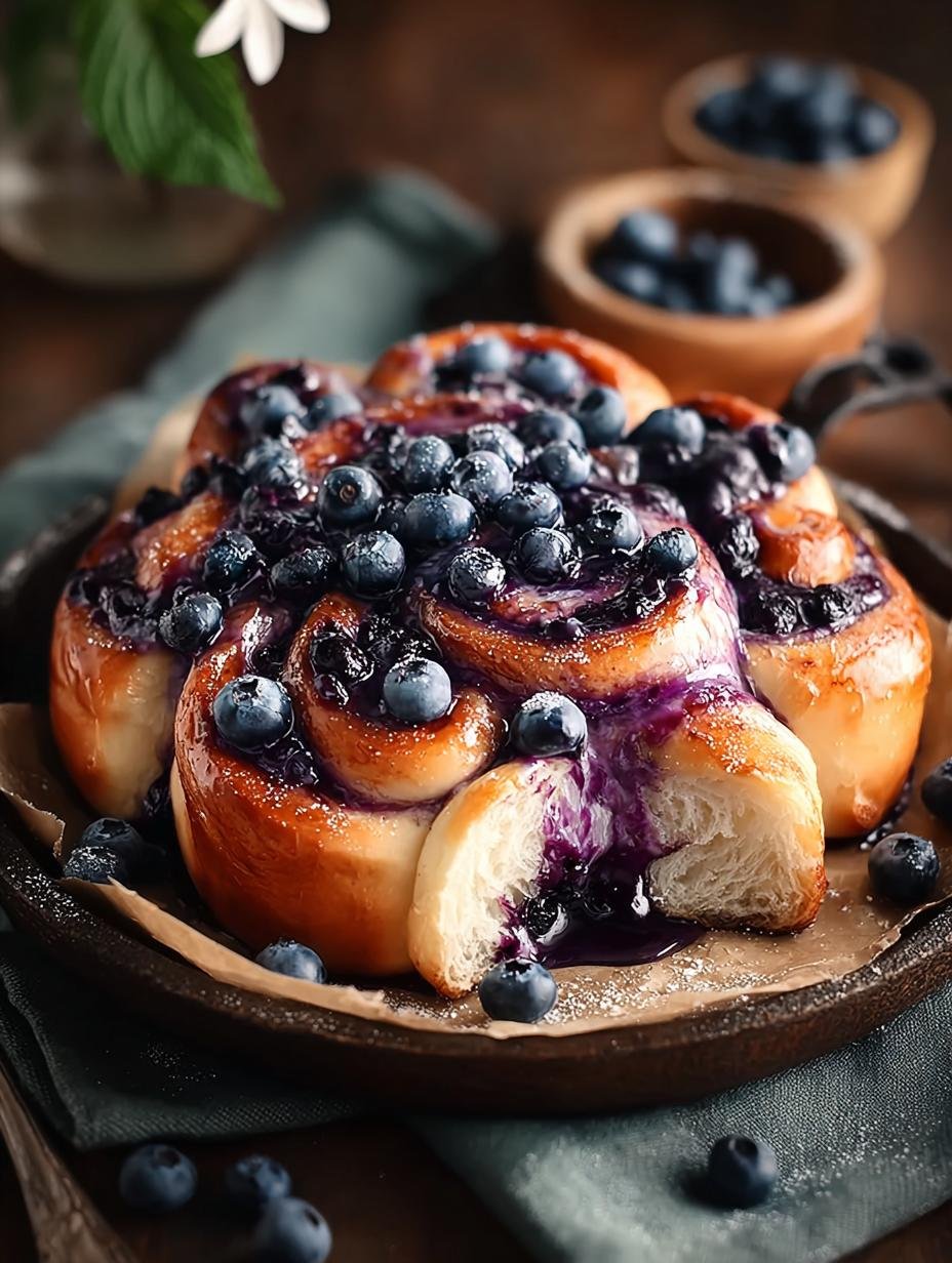 Irresistible Twisted Blueberry Rolls for Morning Joy - Irresistible Twisted Blueberry Rolls for Your Morning Bliss - main visual representation