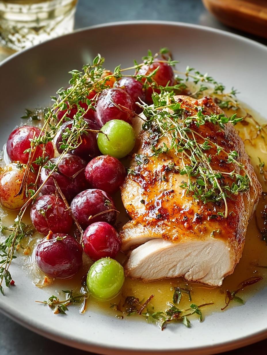 Irresistible Vineyard Chicken with Sweet Roasted Grapes Delight - Irresistible Vineyard Chicken with Sweet Roasted Grapes - additional detail