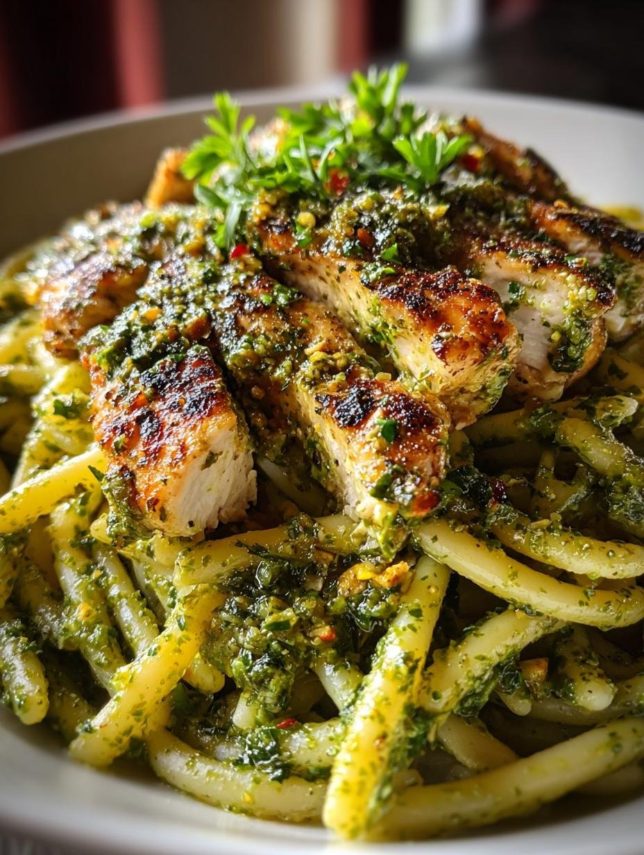 KETO PESTO CHICKEN PASTA