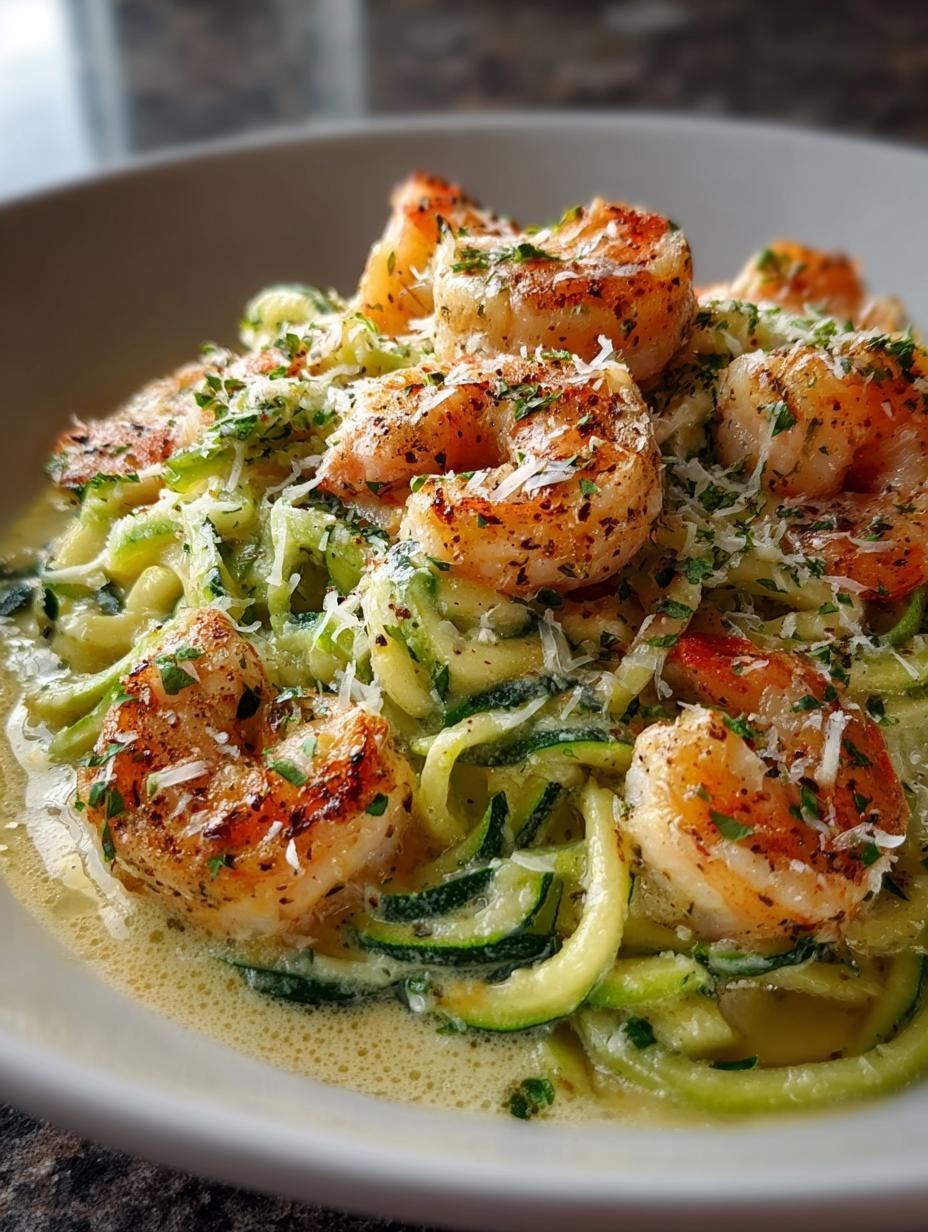 Keto Shrimp Alfredo Zoodles: 7 Reasons to Love This Dish - Keto Shrimp Alfredo Zoodles: A Delicious Low-Carb Delight! - additional detail