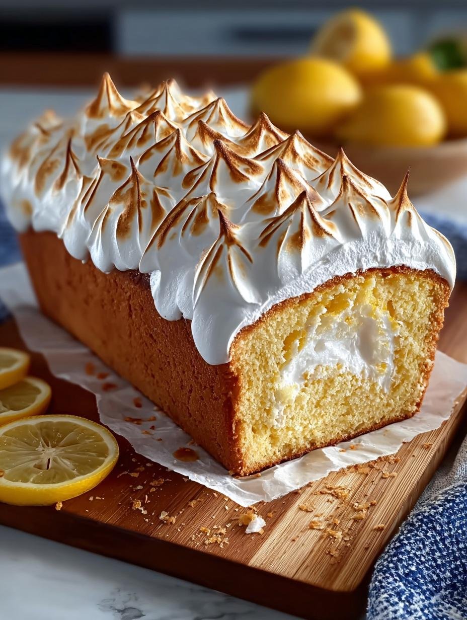 Zesty Lemon Meringue Loaf Cake for Sweet Moments - LEMON MERINGUE LOAF CAKE - additional detail
