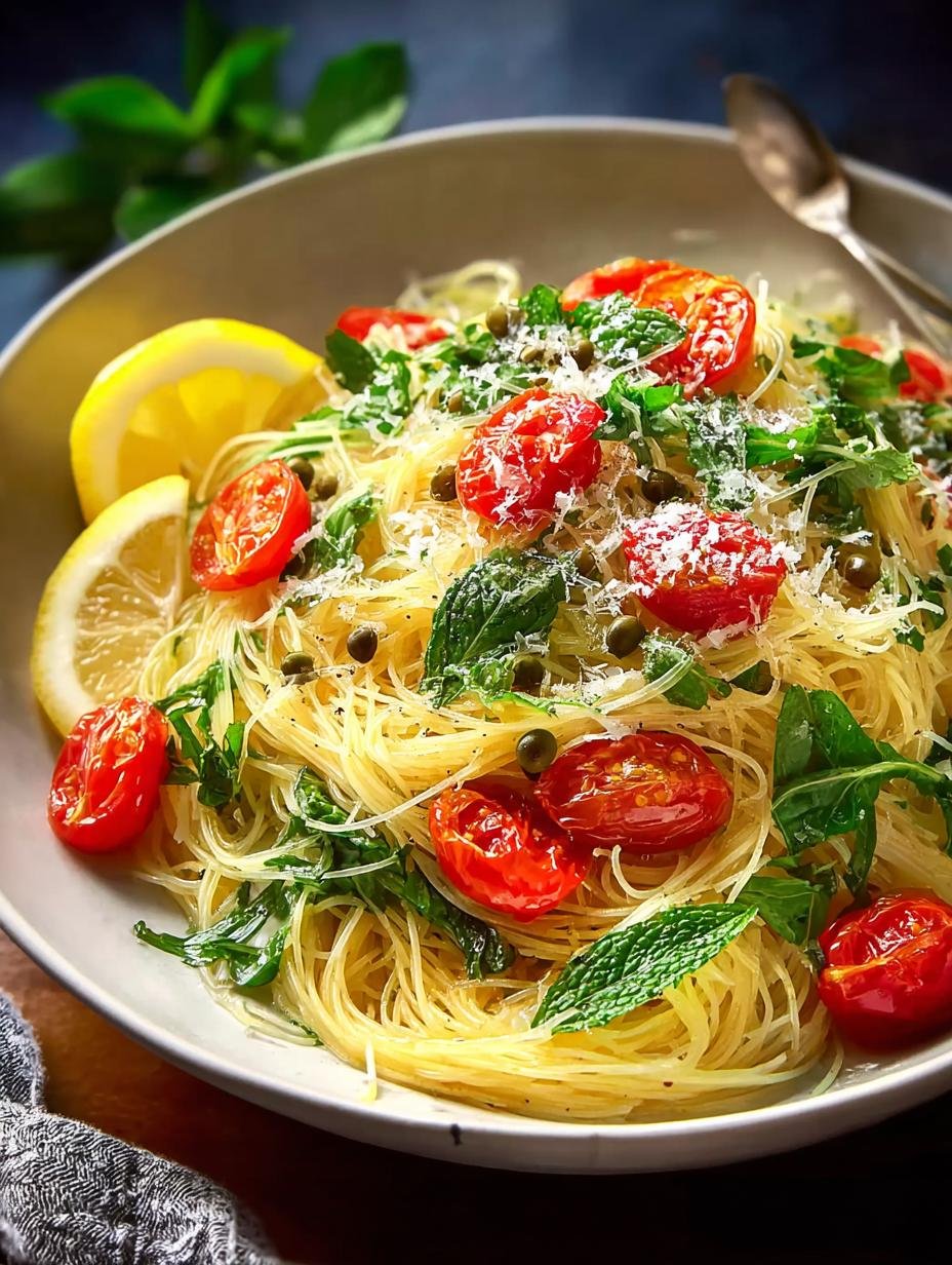 Refreshing Lemon Capellini Salad: 5 Simple Steps - Lemon Capellini Salad - additional detail