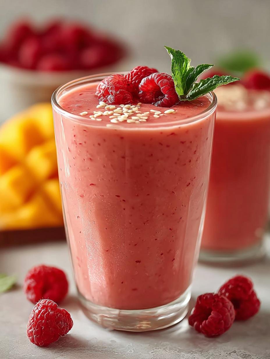 Mango Raspberry Smoothie Recipe: 5-Minute Refreshing Delight - Mango Raspberry Smoothie Recipe - additional detail
