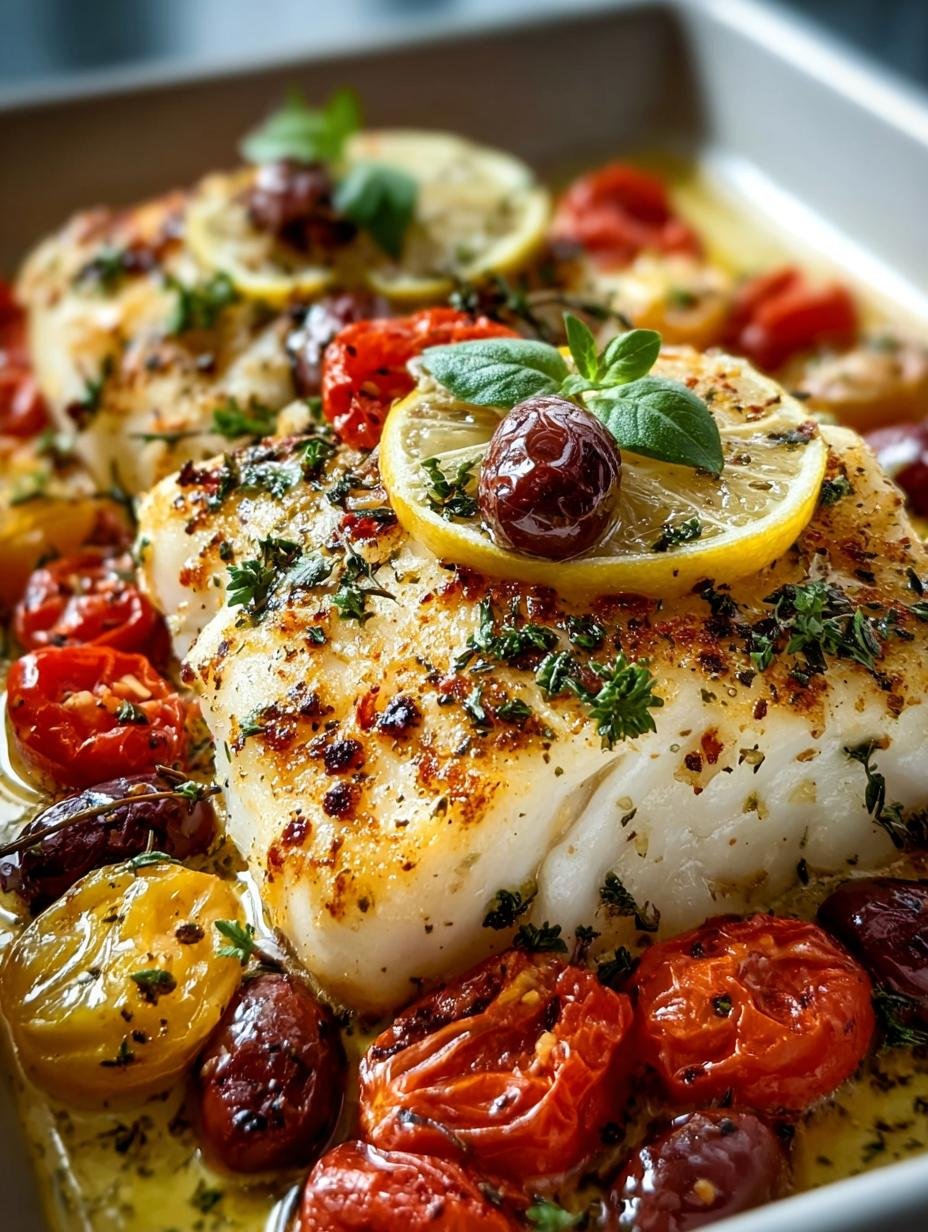 Mediterranean Baked White Fish Recipe