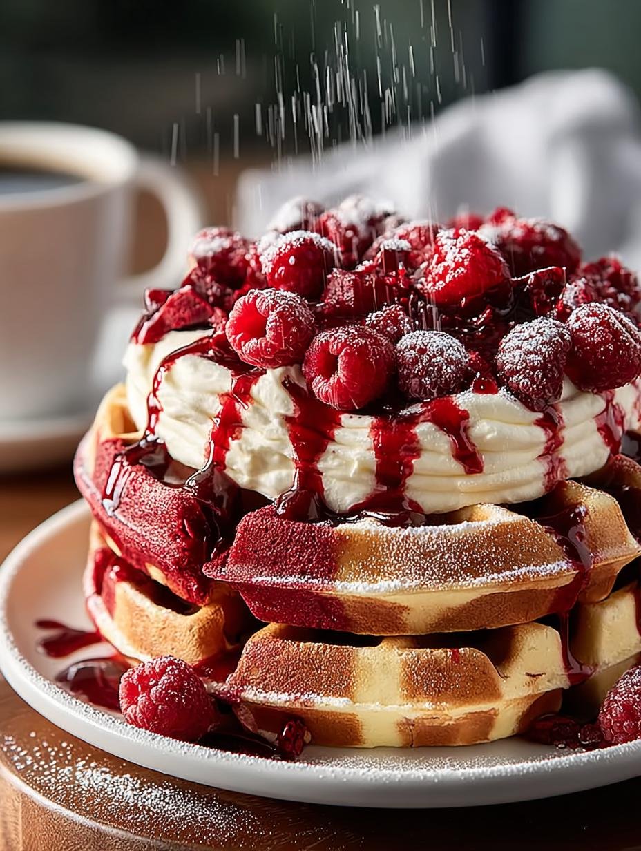 Red Velvet Marble Waffles: 7 Irresistible Ways to Indulge 2 Red Velvet Marble Waffles: 7 Irresistible Ways to Indulge - Red Velvet Marble Waffles - main visual representation