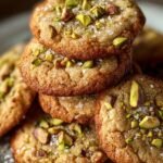 Salted Pistachio Toffee Cookies