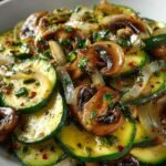 Sauteed Zucchini Mushrooms and Onions