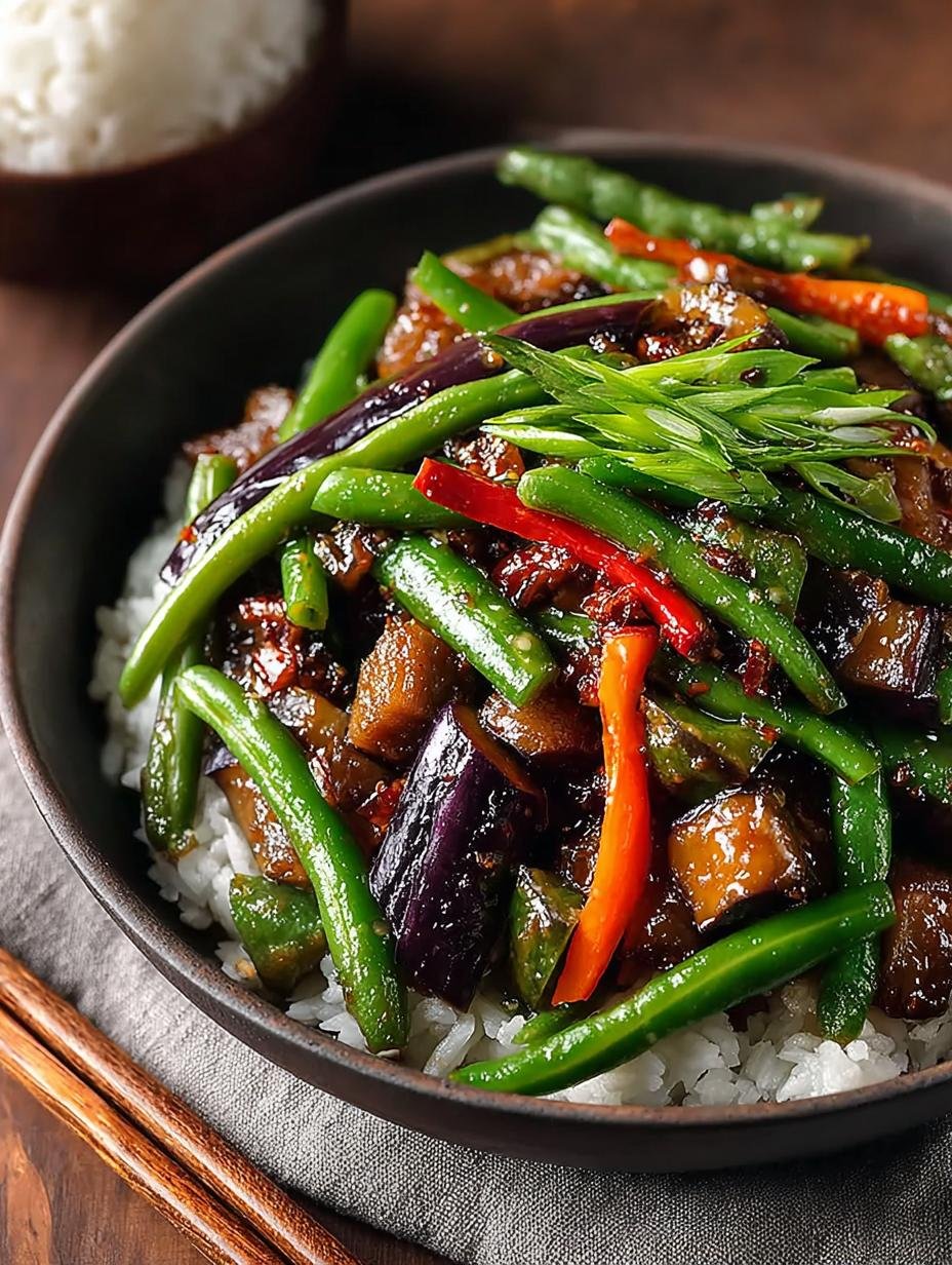 Savor the Flavor: Chinese Stir-Fried Eggplant and Green Beans