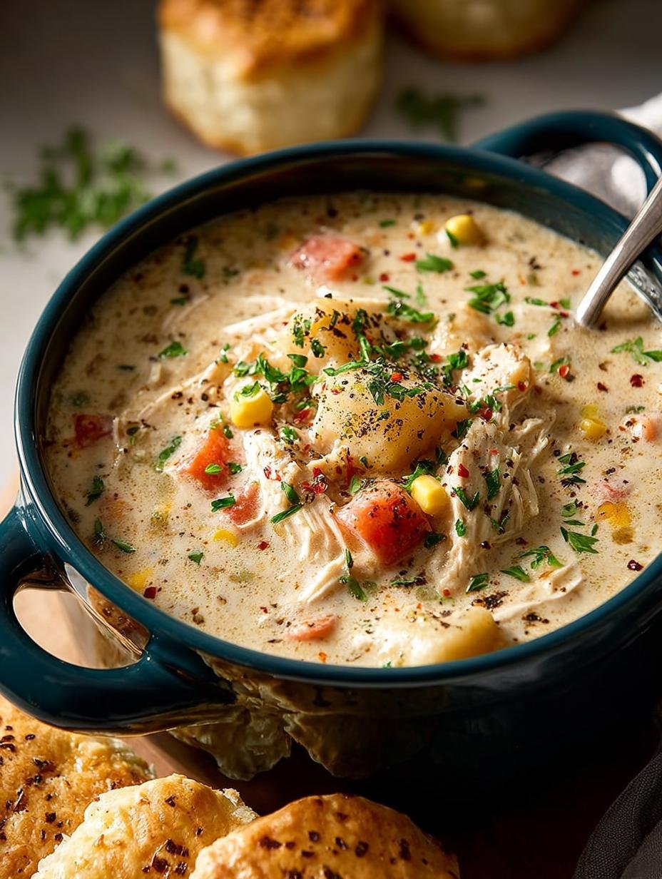 Delicious Slow Cooker Chicken Pot Pie Soup Recipe - Slow Cooker Chicken Pot Pie Soup Recipe - main visual representation