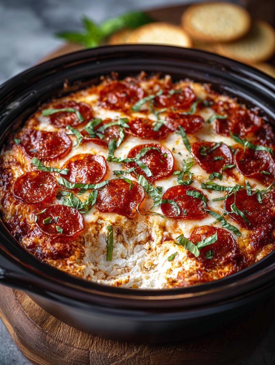 Slow Cooker Pizza Dip: 5 Cheesy Layers of Flavor - Slow Cooker Pizza Dip - main visual representation