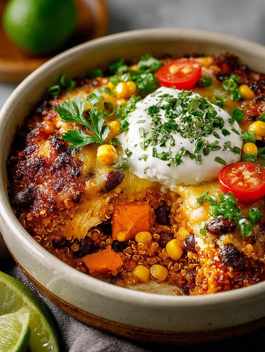Southwest Chicken Quinoa Casserole Recipe