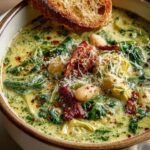 Spinach Artichoke Soup, White Bean Soup, Comforting Soup Recipe