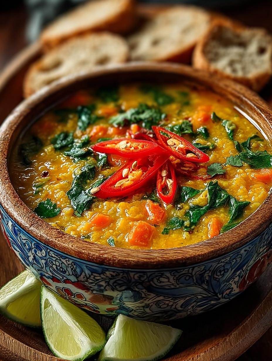 Delicious Thai Coconut Lentil Soup in 30 Minutes - Thai Coconut Lentil Soup - main visual representation