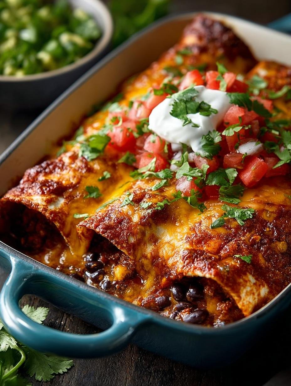 Vegetarian Black Bean Enchiladas