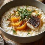 Warm Up with Honeynut Squash Congee & Poached Fish Delight