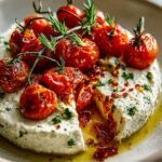 Whipped Garlic and Herb Tofu Dip with Roasted Tomatoes Bliss