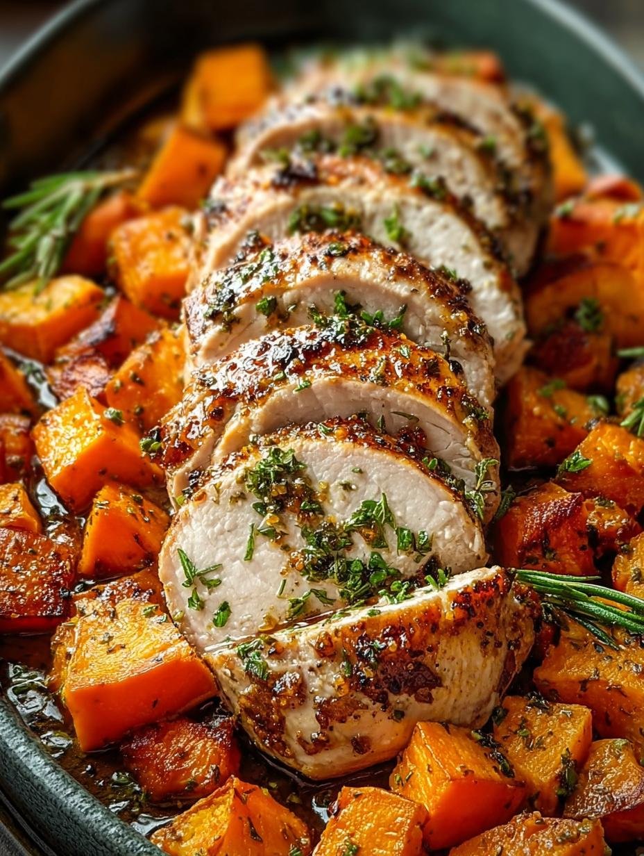 Baked Turkey Tenderloin and Sweet Potatoes for Cozy Nights
