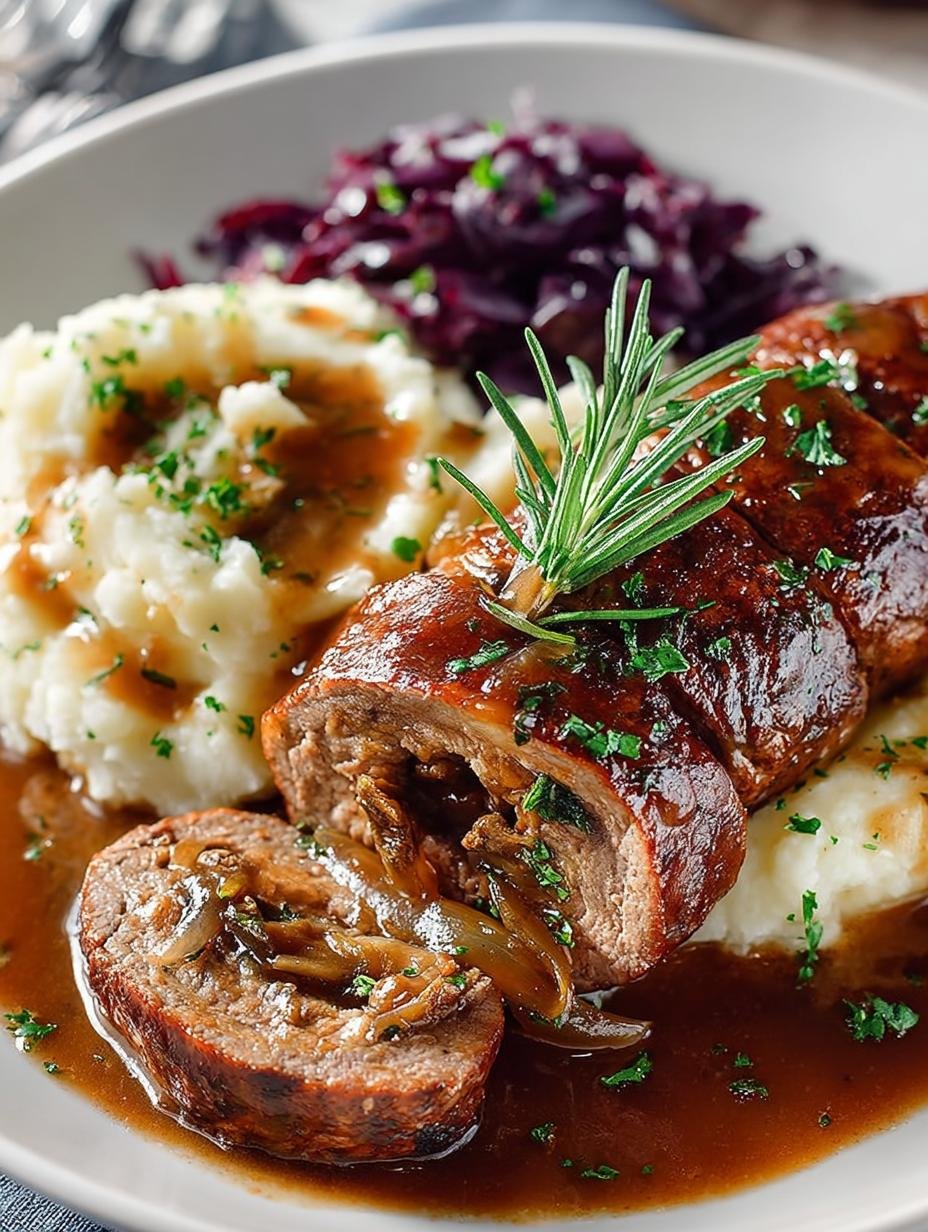 Beef Rouladen with Red Wine Gravy Recipe: A Comfort Delight - Beef Rouladen with Red Wine Gravy Recipe - main visual representation