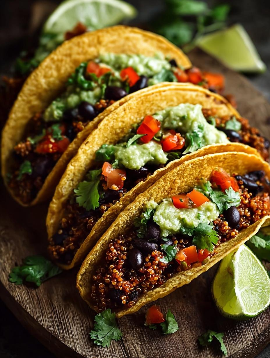 Savory Black Bean Quinoa Tacos for a Healthy Feast - Black Bean Quinoa Tacos - main visual representation