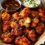 Crispy BBQ Cauliflower Nuggets