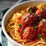Crockpot Spaghetti Recipe, Easy Meatballs Recipe, Slow Cooker Spaghetti, Simple Crockpot