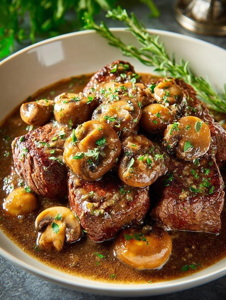 Delicious Crockpot Steak Mushroom Gravy Recipe to Savor