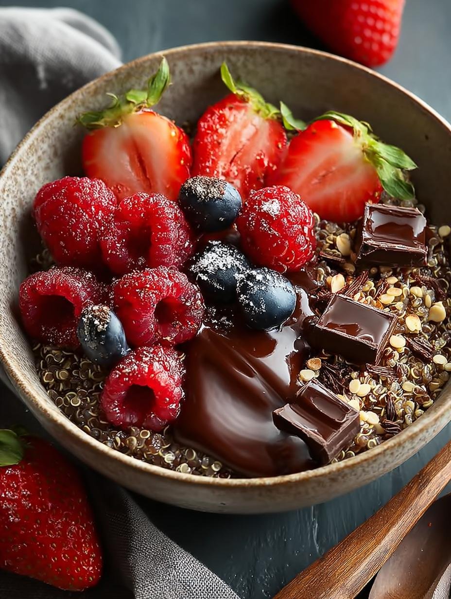 Dark Chocolate Quinoa Bowl: 5 Irresistible Benefits - Dark Chocolate Quinoa Bowl - additional detail