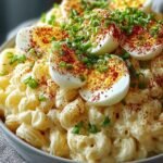 Delightful Creamy Deviled Egg Macaroni Salad for Your Table