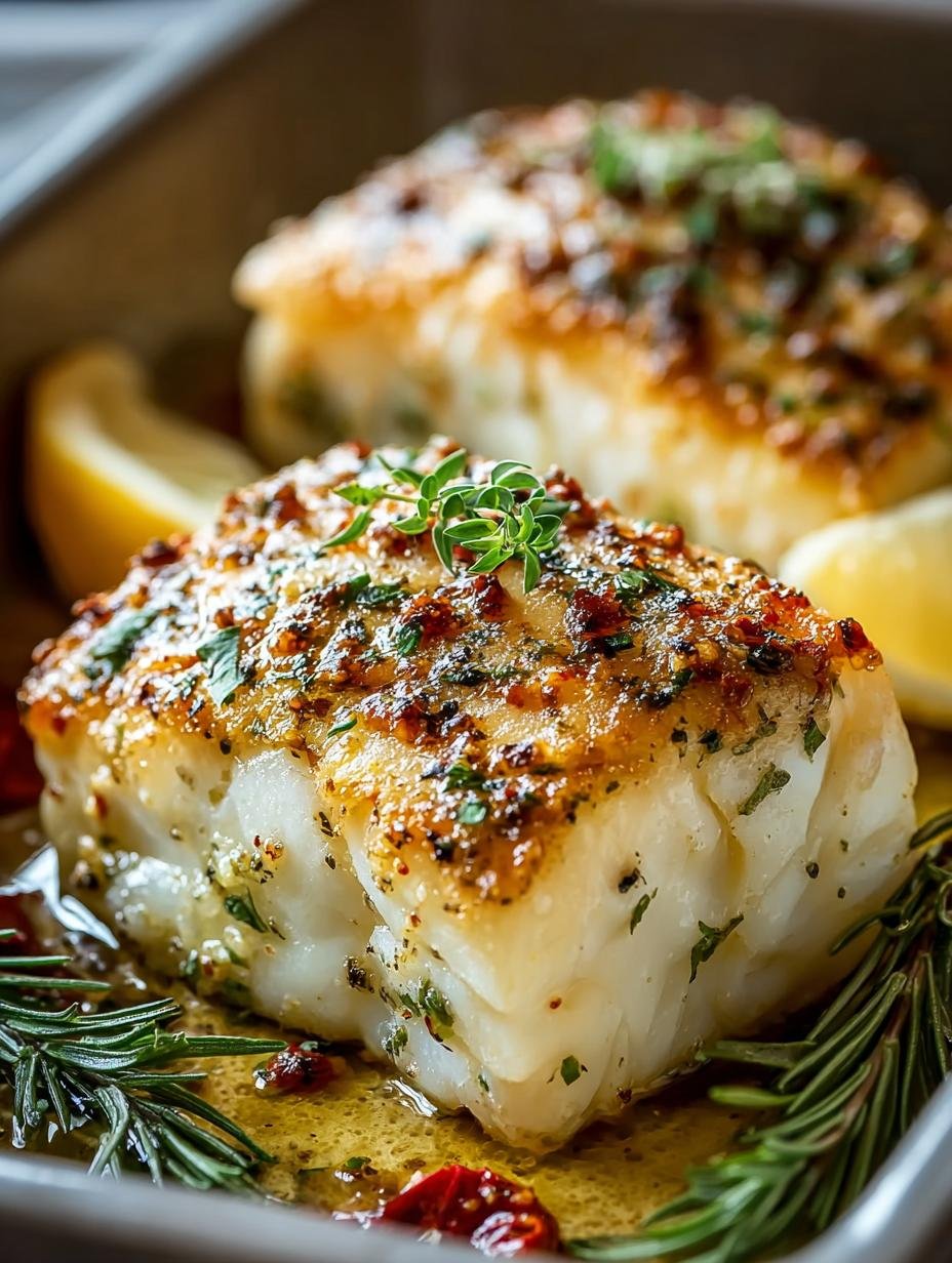 Savory Garlic Parmesan Halibut for Quick Dinner Bliss - Garlic Parmesan Halibut, Baked Halibut Recipe, Quick Dinner Halibut, - main visual representation