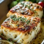 Garlic Parmesan Halibut, Baked Halibut Recipe, Quick Dinner Halibut,