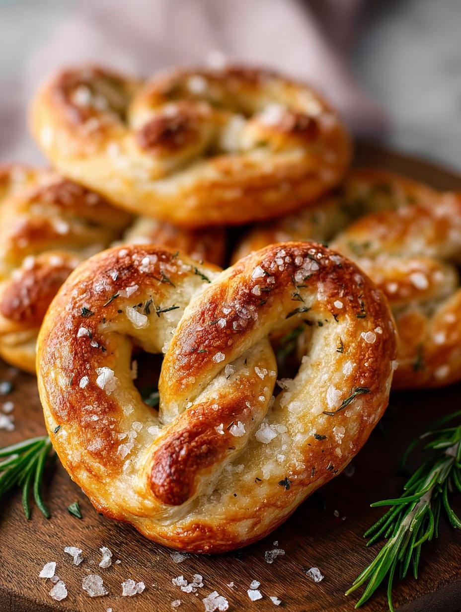 Heart-Shaped Rosemary Pretzels: 12 Delightful Bites