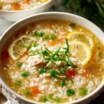 LEMON CHICKEN RICE SOUP