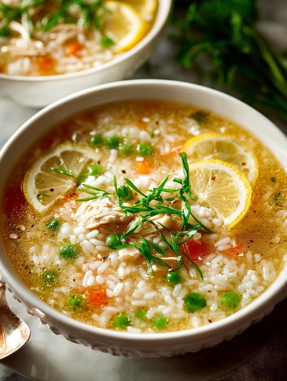 Refreshing Lemon Chicken Rice Soup Recipe for Comfort