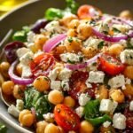 Lemony Chickpea Feta Salad