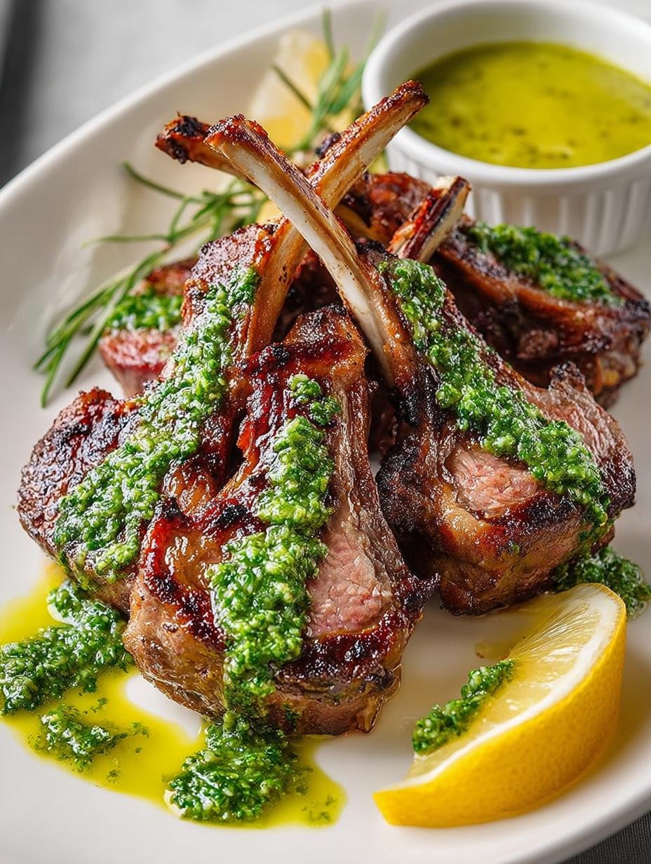 Mediterranean Lamb Chops, Herb Sauce Recipe Delight 2 Mediterranean Lamb Chops, Herb Sauce Recipe Delight - MEDITERRANEAN LAMB CHOPS, HERB SAUCE RECIPE - main visual representation