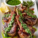 MEDITERRANEAN LAMB CHOPS, HERB SAUCE RECIPE