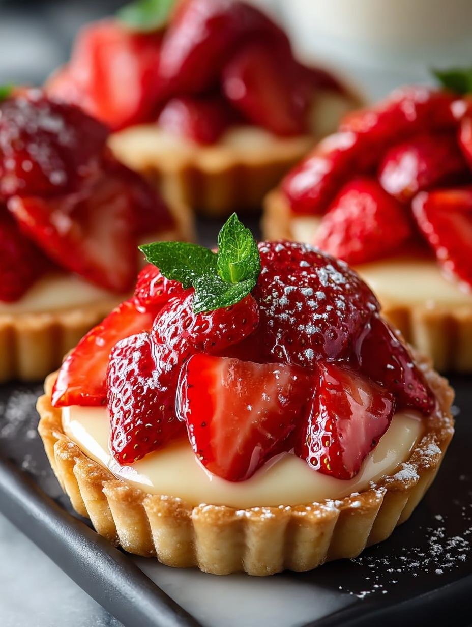 Mini Strawberry Tartlets: 32 Bite-Sized Summer Delights - Mini Strawberry Tartlets - additional detail