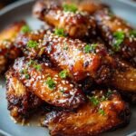 Oven Baked Honey Garlic Chicken Wings