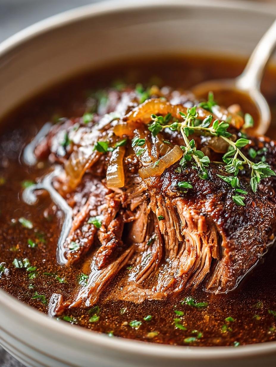 Delicious Slow Cooker French Onion Pot Roast Recipe - SLOW COOKER FRENCH ONION POT ROAST - additional detail