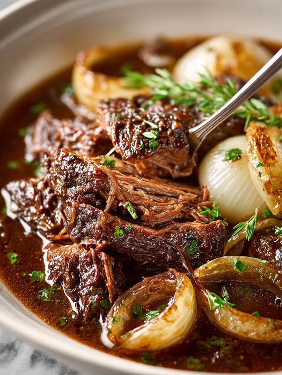 SLOW COOKER FRENCH ONION POT ROAST