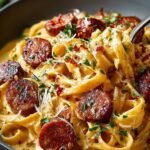 Smoked Sausage Cajun Alfredo