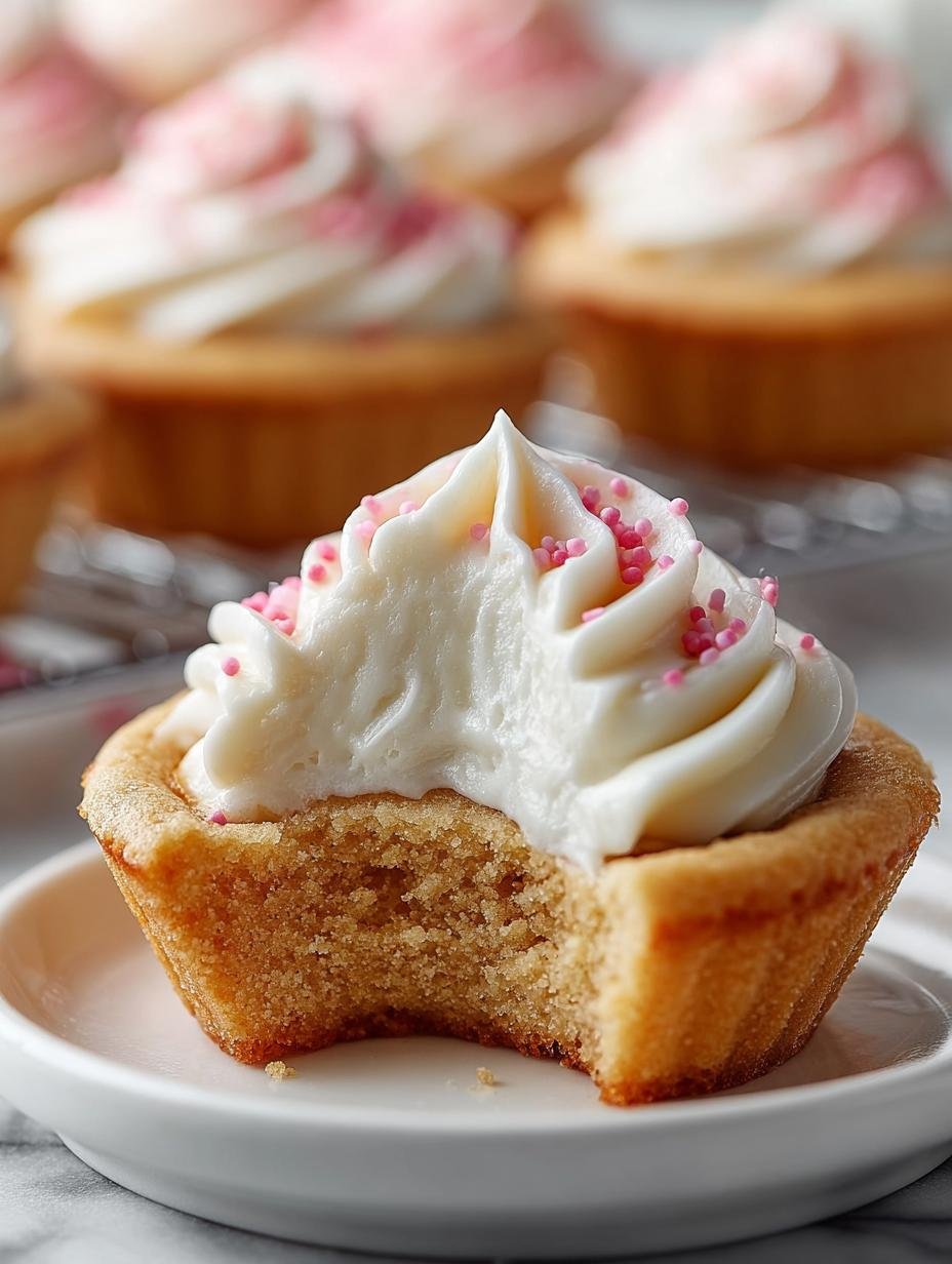 Sweet Cookie Cups with Buttercream Frosting Recipe - Sweet Cookie Cups with Buttercream Frosting Recipe - main visual representation