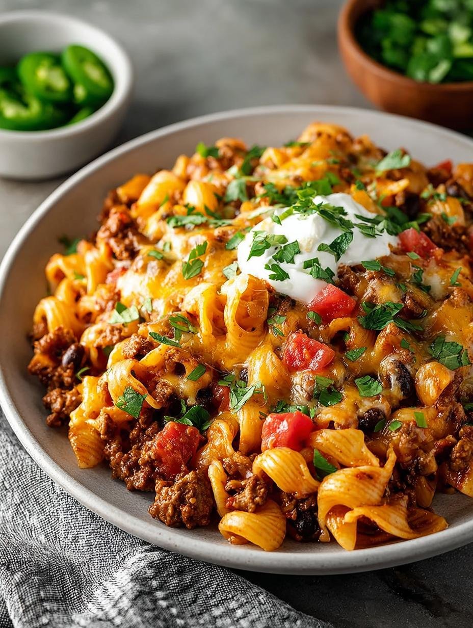 Taco Pasta Skillet Recipe: 5-Minute Cheesy Delight