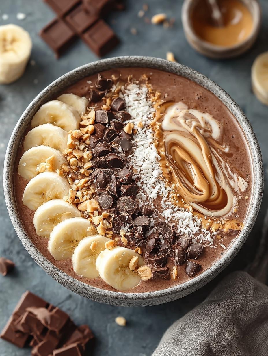 Thick and Creamy Snickers Smoothie Bowl for Pure Indulgence - Thick and Creamy Snickers Smoothie Bowl for Pure Indulgence - main visual representation