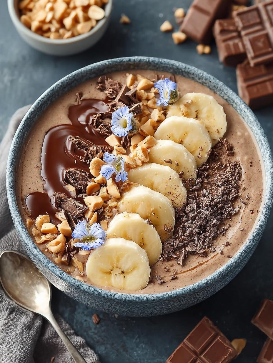 Thick and Creamy Snickers Smoothie Bowl for Pure Indulgence