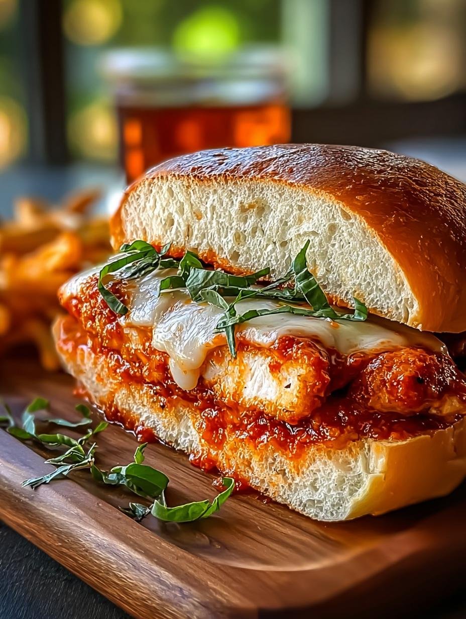 Vodka Sauce Chicken Parmesan Sandwich: A Comforting Delight - Vodka Sauce Chicken Parmesan Sandwich - additional detail