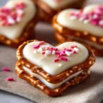 White Chocolate Pretzel Hearts